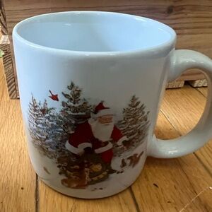 Vintage Festive Santa Christmas Mug
